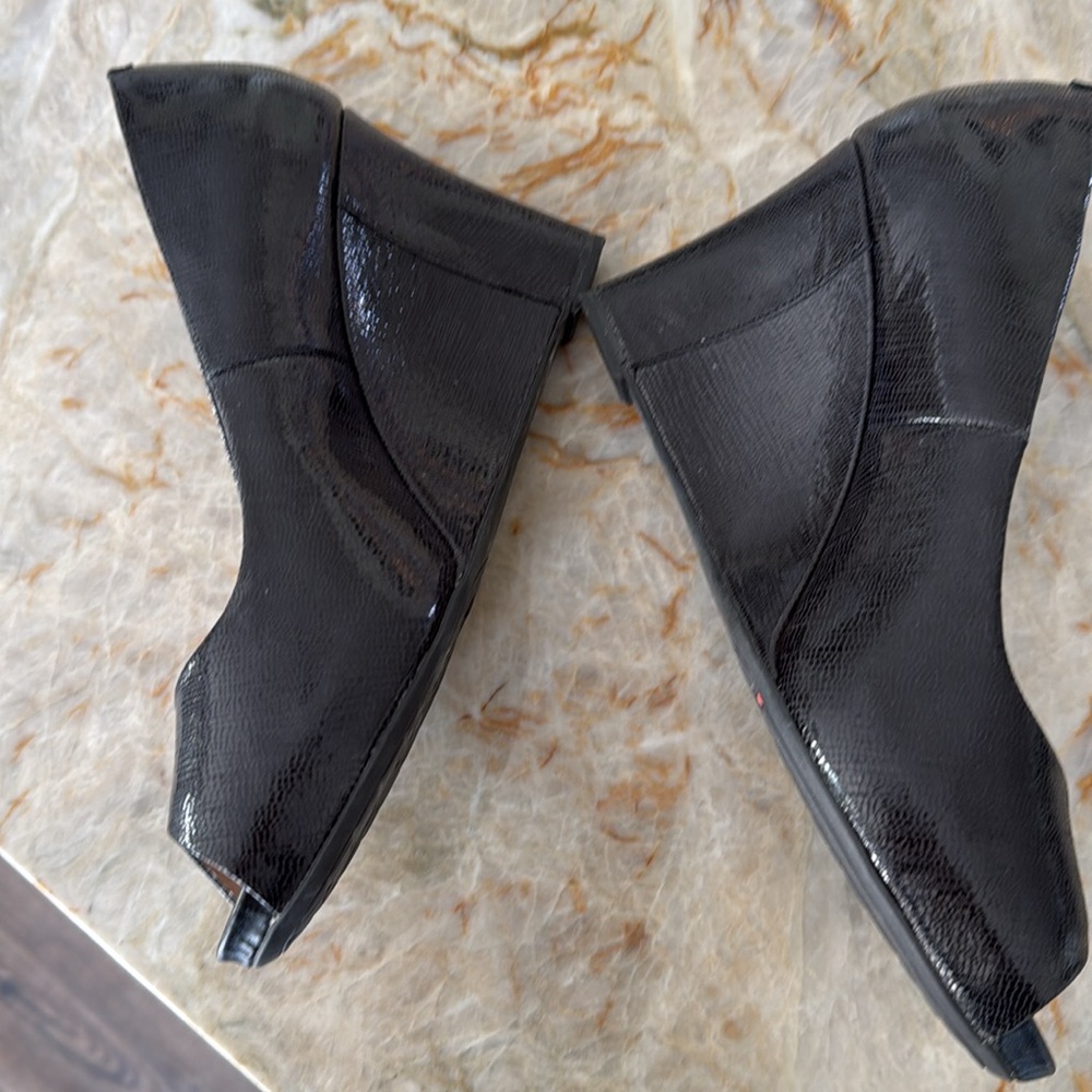 Rockport peep toe wedge navy 8 - Picture 8 of 9